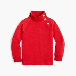 J Crew Girls' button-neck tunic sweatshirt in cloud spun fleece
Item AP549
